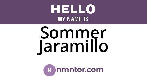 Sommer Jaramillo