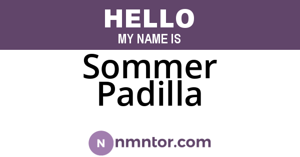 Sommer Padilla