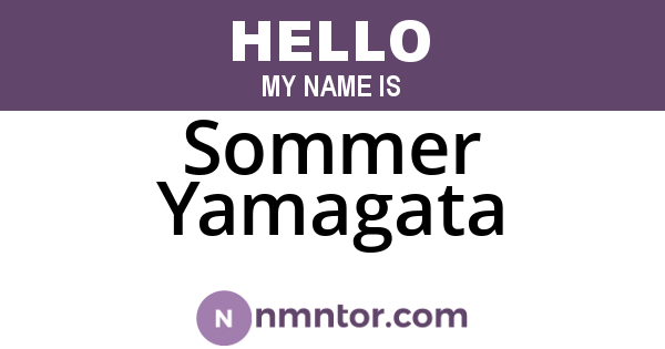 Sommer Yamagata