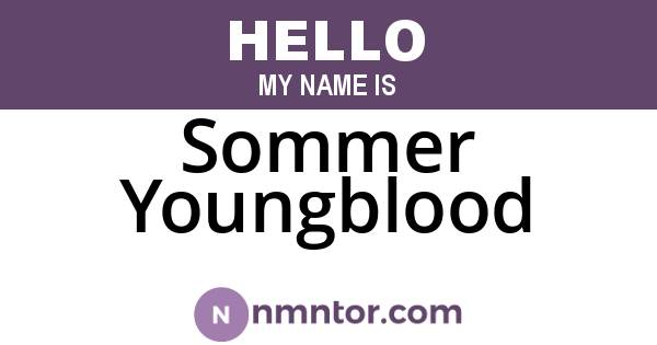 Sommer Youngblood