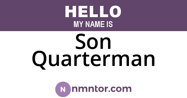 Son Quarterman