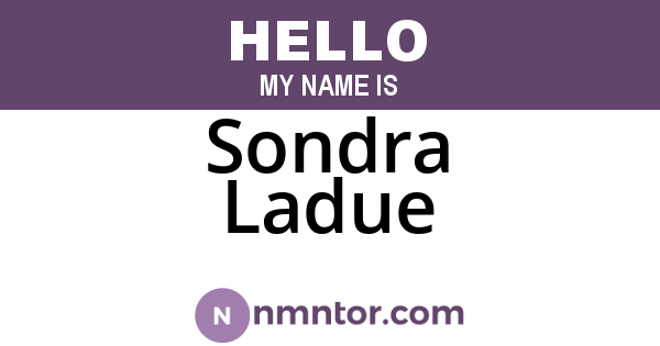 Sondra Ladue