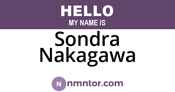 Sondra Nakagawa