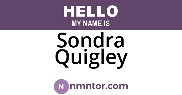 Sondra Quigley