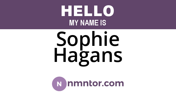 Sophie Hagans