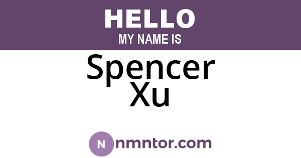 Spencer Xu
