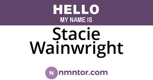 Stacie Wainwright