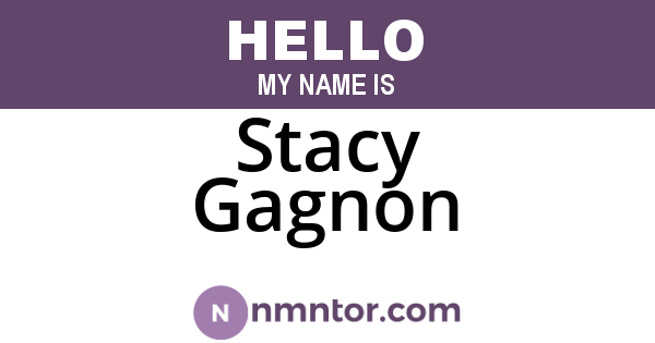 Stacy Gagnon