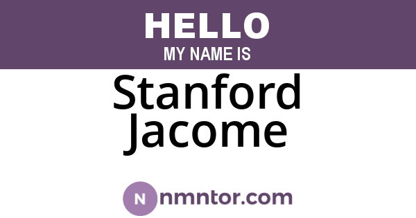 Stanford Jacome