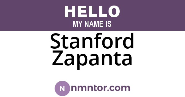Stanford Zapanta