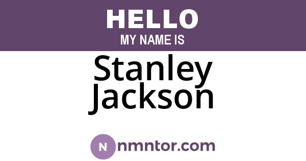 Stanley Jackson