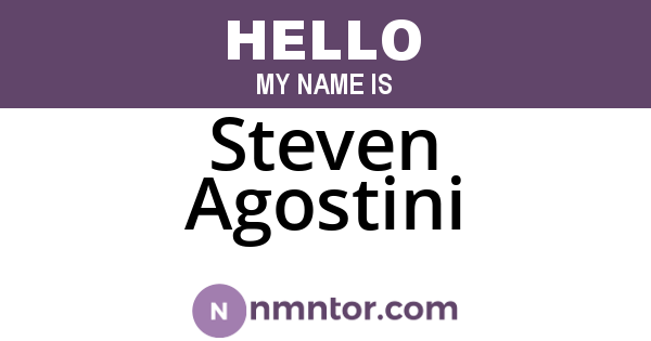 Steven Agostini