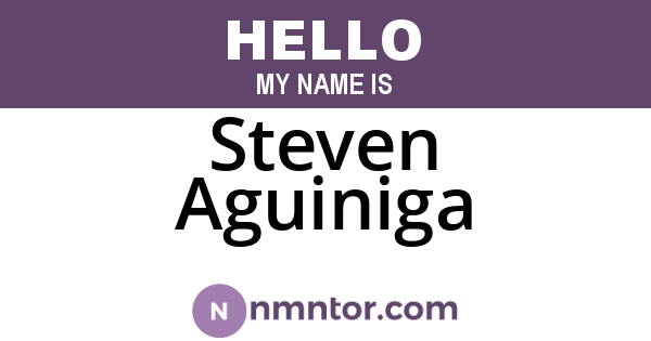 Steven Aguiniga