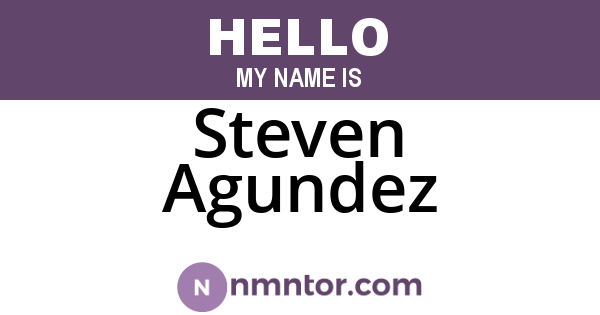 Steven Agundez