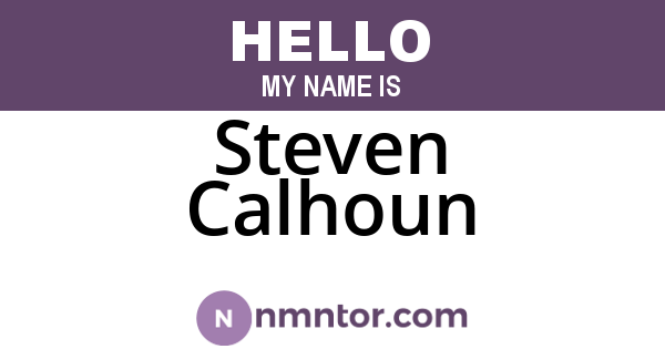 Steven Calhoun
