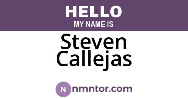 Steven Callejas