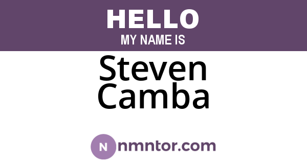 Steven Camba