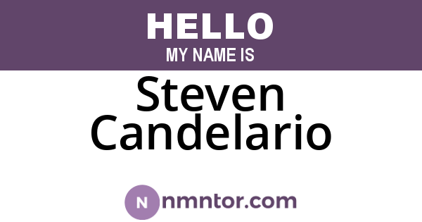 Steven Candelario