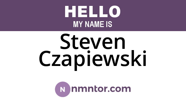 Steven Czapiewski
