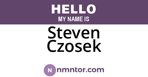 Steven Czosek