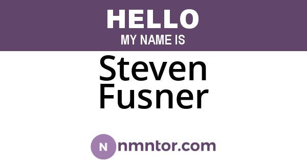 Steven Fusner