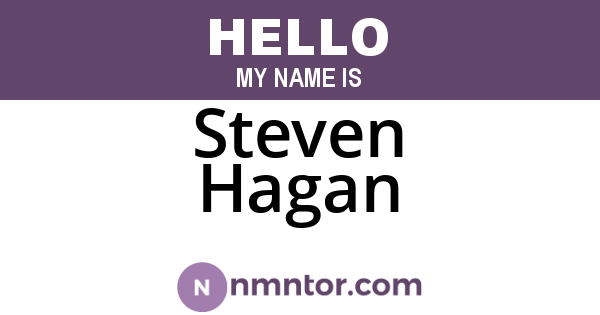 Steven Hagan
