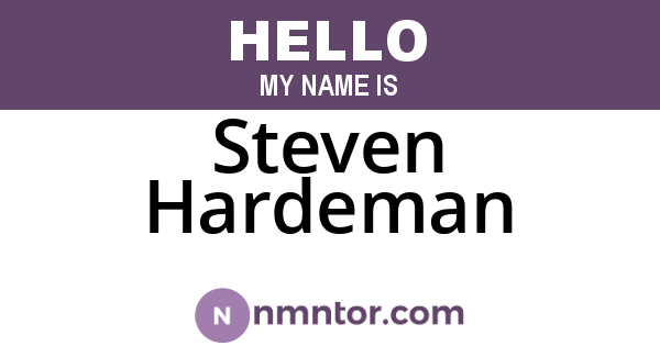 Steven Hardeman