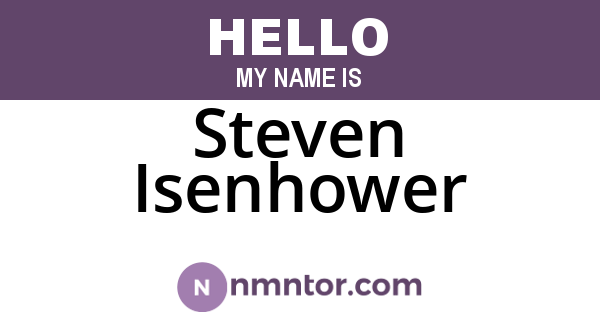 Steven Isenhower