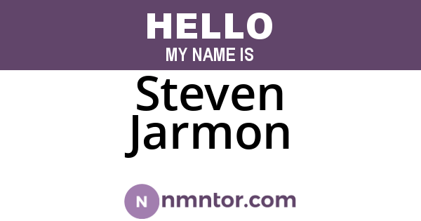 Steven Jarmon