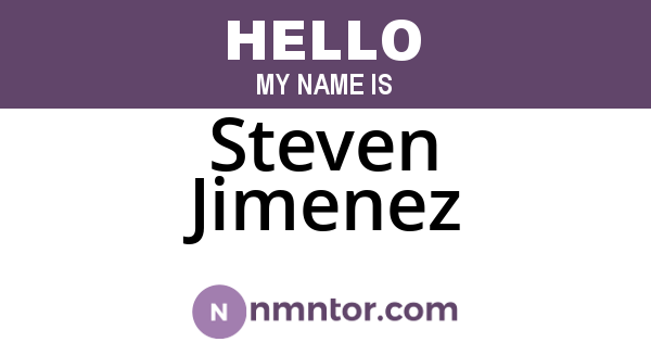 Steven Jimenez
