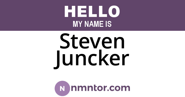 Steven Juncker