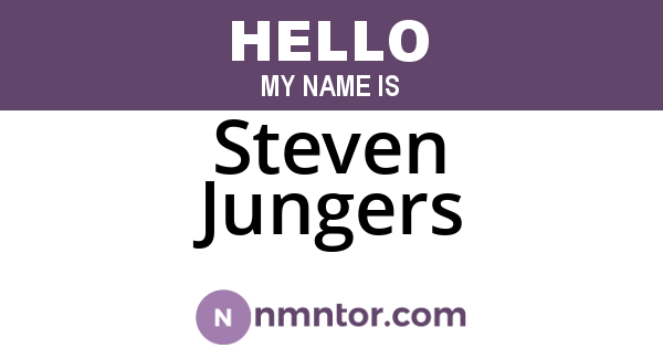 Steven Jungers