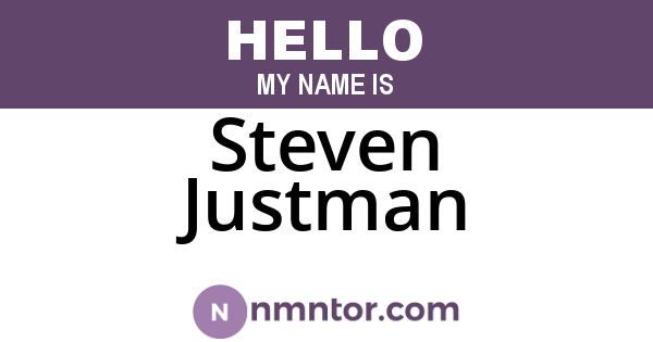 Steven Justman