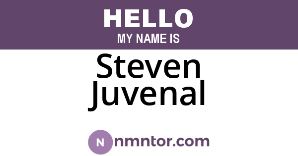Steven Juvenal