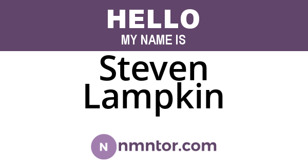 Steven Lampkin