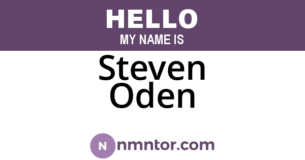 Steven Oden