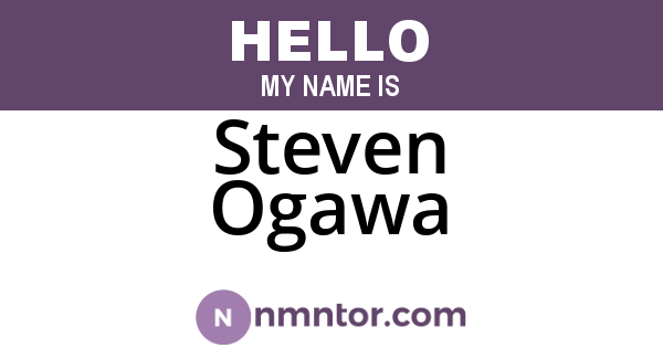 Steven Ogawa