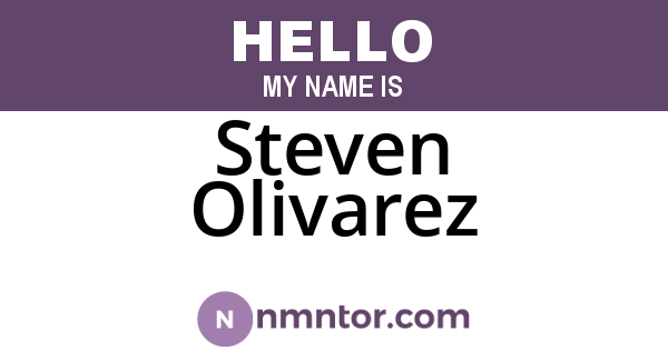 Steven Olivarez