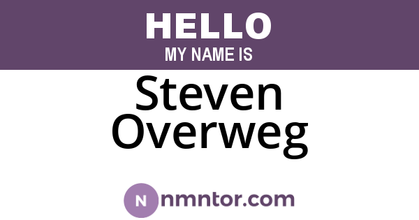 Steven Overweg