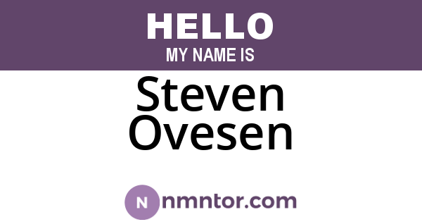 Steven Ovesen