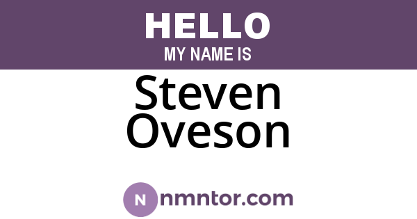 Steven Oveson
