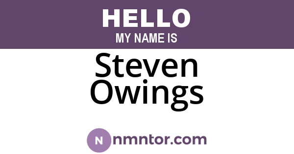 Steven Owings
