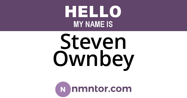 Steven Ownbey