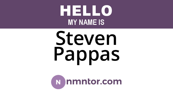 Steven Pappas