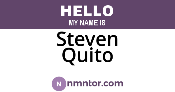Steven Quito