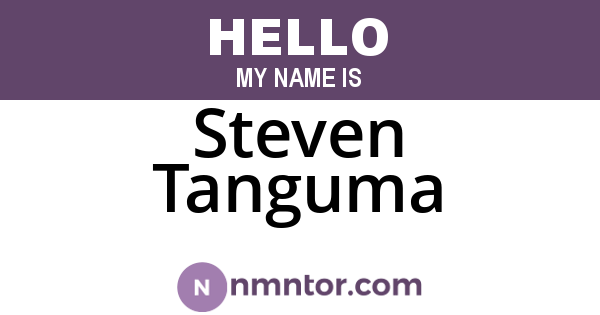 Steven Tanguma