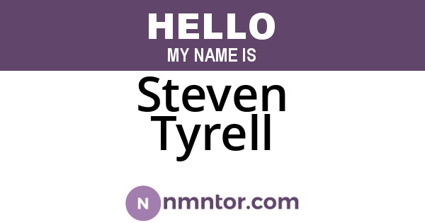 Steven Tyrell