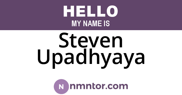 Steven Upadhyaya