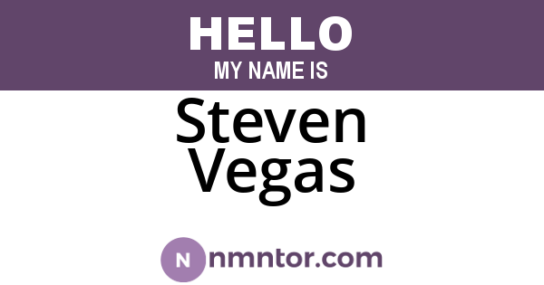 Steven Vegas