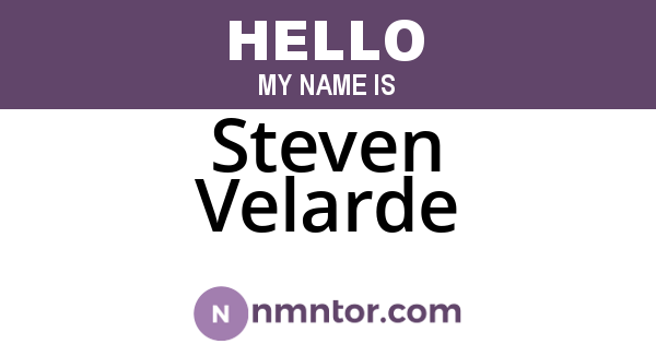 Steven Velarde